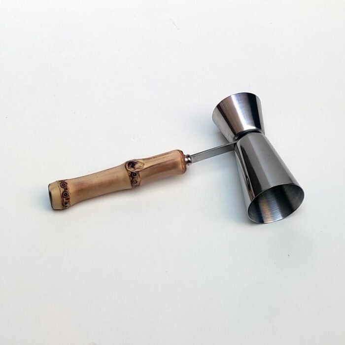 Dosador para bebidas de inox com cabo de  bambu natural|Dosador para bebidas de inox com cabo de  bambu natural|utensílios para bar|utensílios para bar