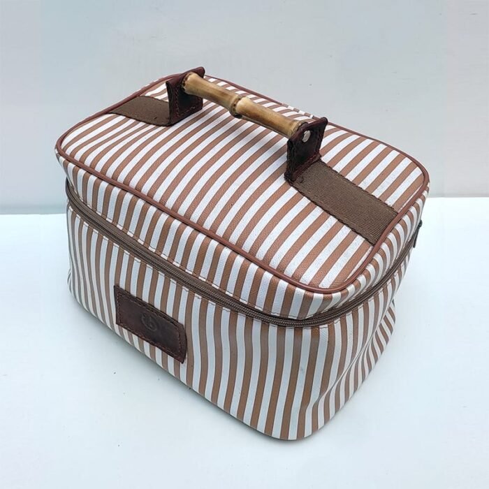 Bolsa termica com alça de bambu natural|Bolsa termica com alça de bambu natural|Bolsa termica com alça de bambu natural