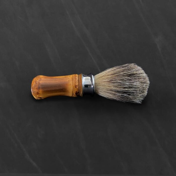 Pincel para barbear feito a mão com cabo de bambu natural|Pincel para barbear|Pincel com cabo de bambu|Pincel com cabo de bambu|Pincel com cabo de bambu|Pincel com cabo de bambu